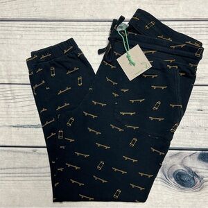 NWT Kate Quinn Little Liam Organic French Terry Joggers Mustard Skateboard L